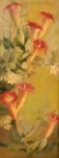 Circle of Zinkeisen, a still life study of delicate flowers, oil on canvas, 24