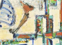 Kimiko Fujimura (b. 1937) Japanese, an abstract composition, oil on canvas, signed, further