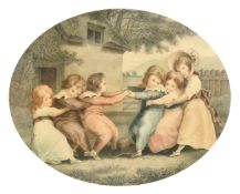 Three 19th Century stipple engravings, two 8.5