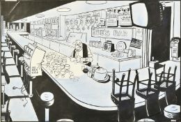 Stanley McMurtry (b. 1936) Daily Mail Cartoonist, 'Look Buddy, I Don't Care Who You Beat at Chess,