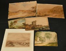 A collection of eleven early 19th Century, watercolours, from 5