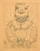 Sally Beaumont (20/21st Century), 'Cat and Mouse', engraving, signed and inscribed in pencil,