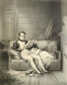 Jules Jacquart after Meissonier, Napoleons Troops at Waterloo', etching, 20