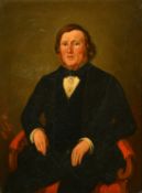 G. R. Healey, Circa 1855, a portrait of a seated gentleman, inscribed verso 'William King,