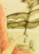 James Page Roberts, 'Strathfieldsaye', a landscape view, mixed media, signed, 12.5