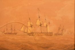 Joy, 19th Century, Royal Yacht off Yarmouth, sepia, 11