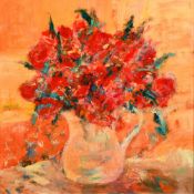 Annie Monk (20th Century), 'Bountiful Big Jug', mixed media, signed and inscribed verso, 30.5