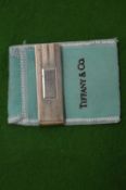 A Tiffany & Co silver money clip.