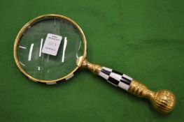 A magnifying glass.