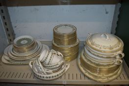 Various part dinner services.