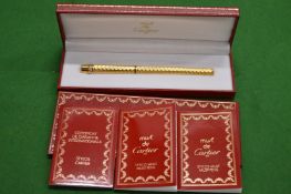 A Cartier fountain pen, boxed with original paperwork.