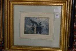 A group of decorative watercolours and prints.