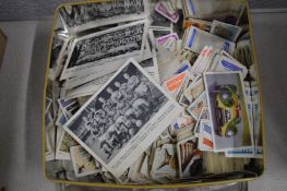 Football cards and cigarette cards.