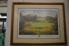 Graeme Baxter, Royal Melbourne Golf Club, limited edition colour print, signed.