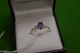 A tanzanite ring.