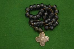 A set of colourful worry beads.