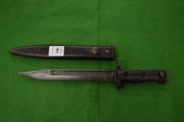 A bayonet.