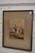Hand coloured lithograph of The Second Royal North British Dragoons.