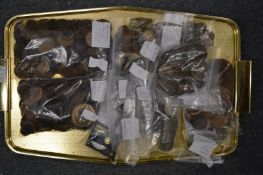 A large quantity of pre-decimal coins.