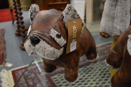 A novelty animal doorstop.