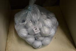 A bag of Srixon golf balls.