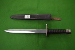 A Swiss bayonet.