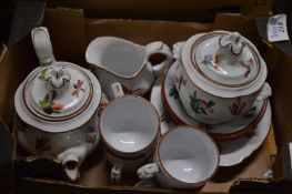 Child's porcelain part tea service.