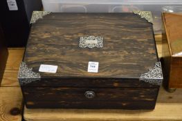 A Coromandel cigar box.