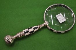A magnifying glass.