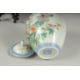 A SMALL CHINESE REPUBLIC PERIOD PORCELAIN JAR AND COVER, on a fitted wooden stand, painted with - Image 5 of 5