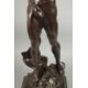 LOUIS AUGUSTE MOREAU (1855 -1919). "LE TRIOMPHE" A SUPERB LARGE BRONZE OF A CLASSICAL FIGURE holding - Image 5 of 8
