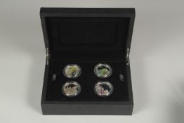 THE ROYAL MINT. A PORTRAIT OF BRITAIN. TREASURES FOR LIFE. 4 COINS, 2017, NO. 0357. Downing