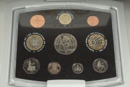2001, UNITED KINGDOM EXECUTIVE PROOF COIN COLLECTION. £5.00 to 5p, in a fitted case.