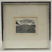 Sarah Van Niekerk (1934-2018), 'Offa's Dyke', woodcut, signed, inscribed and numbered in pencil.