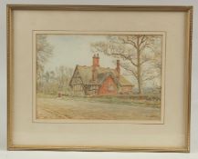 Henry James Sage (1868-1953) Artington Farm, St Catherine's, watercolour Signed, 7.5