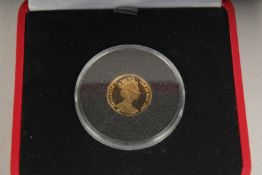 A 1997 CHRISTMAS GOLD ANGEL 1.555gms. Boxed.