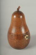 A PEAR TEA CADDY.