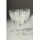 A GOOD CUT GLASS SHERRY DECANTER AND STOPPER, SIX GLASSES AND BOWL AND COVER.(8). - Image 2 of 5