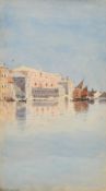 James Alfred Aitken (Late 19th Century), 'The Doges Palace', watercolour, signed, 7.25