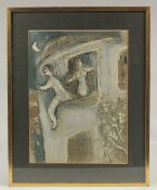 After Marc Chagall. David Saved by Michael, lithograph, published by Mourlot. 13
