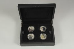 THE ROYAL MINT. A PORTRAIT OF BRITAIN, £5.00 SILVER COIN SET, No. 1386, 2014. Boxed.