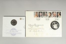 THE ROYAL MINT. 2015, UK £5.00 BRILLIANT UNCIRCULATED COIN. THE ROYAL BIRTH and QUEEN ELIZABETH II