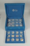 THE ROYAL MINT 1952 - 2012. THE QUEEN'S DIAMOND JUBILEE. No. 02091, 24 SILVER COINS. Boxed.
