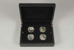THE ROYAL MINT. A PORTRAIT OF BRITAIN, £5.00 SILVER COIN SET, No. 0864, 2014. Boxed.