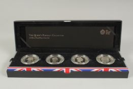 THE ROYAL MINT. THE QUEEN'S CORONATION 60TH ANNIVERSARY. 1953 -2013. £5.00 SILVER PROOF FOUR COIN