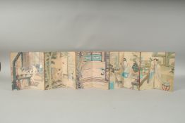 A CHINESE FOLDING EROTIC BOOK
