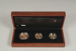 THE ROYAL MINT. THE 2013 SOVEREIGN COLLECTION. THREE COINS PREMIUM SET, NO. 105. Double sovereign,