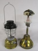Bialaddin lantern and a Tilley lamp