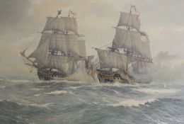 Kenneth Jepson (1932-1998) large framed oil on canvas 
