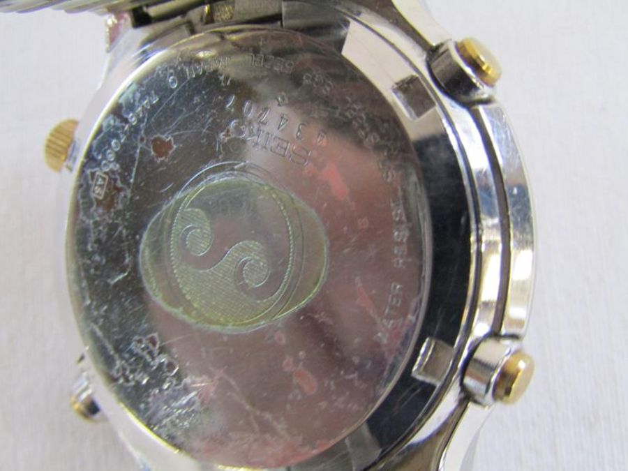 Boxed Seiko chronograph Sports 100 gents watch - Image 5 of 6